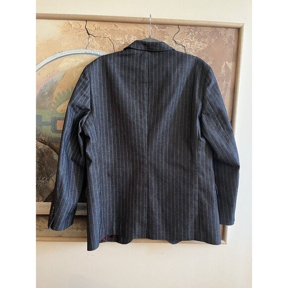 John Varvatos USA Two-Button Heavy Striped Blazer Jacket Coat 40 - Picture 11 of 11